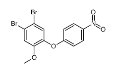 4,5-dibromo-2-(4-nitrophenoxy)anisole Structure