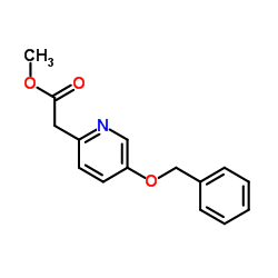 Methyl [5-(benzyloxy)-2-pyridinyl]acetate结构式