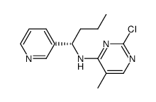 2-chloro-5-methyl-N-[(1S)-1-pyridin-3-ylbutyl]pyrimidin-4-amine结构式