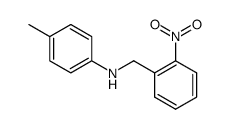 N-(2-nitro-benzyl)-p-toluidine Structure