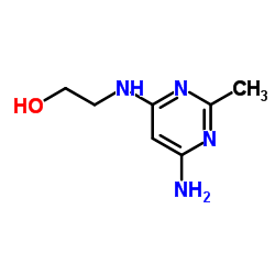 2-((6-Amino-2-Methylpyrimidin-4-yl)amino)ethanol Structure