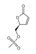 (-)-(S)-5-methanesulfonyloxymethyloxol-3-en-2-one Structure
