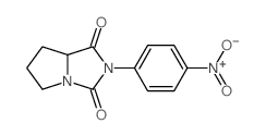 1H-Pyrrolo[1,2-c]imidazole-1,3(2H)-dione, tetrahydro-2-(4-nitrophenyl)- Structure