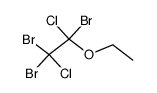 ethyl-(1,2,2-tribromo-1,2-dichloro-ethyl)-ether结构式