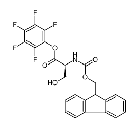 N-FMOC-L-SERINE PENTAFLUOROPHENYL ESTER)结构式