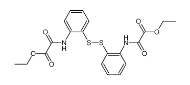 N,N'-(2,2'-disulfanediyl-diphenyl)-bis-oxalamic acid diethyl ester结构式