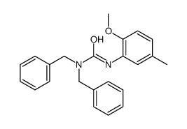 1,1-dibenzyl-3-(2-methoxy-5-methylphenyl)urea Structure