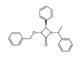 (3R,4R)-3-(benzyloxy)-4-phenyl-1-(1-phenylethyl)azetidin-2-one Structure