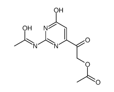 [2-(2-acetamido-4-oxo-1H-pyrimidin-6-yl)-2-oxoethyl] acetate Structure