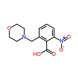 2-(4-Morpholinylmethyl)-6-nitrobenzoic acid Structure