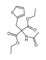 acetylamino-[2]thienylmethyl-malonic acid diethyl ester结构式