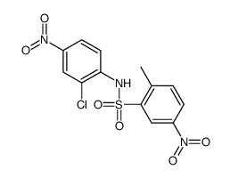 N-(2-chloro-4-nitrophenyl)-2-methyl-5-nitrobenzenesulfonamide Structure