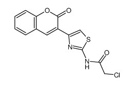 2-chloro-N-(4-(2-oxo-2H-chromen-3-yl)thiazol-2-yl)acetamide结构式