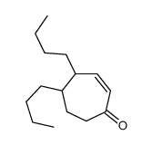 4,5-dibutylcyclohept-2-en-1-one Structure