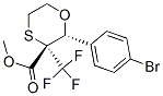 (2r,3s)-methyl 2-(4-bromophenyl)-3-(trifluoromethyl)-1,4-oxathiane-3-carboxylate结构式