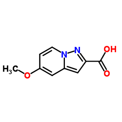 5-甲氧基吡唑并[1,5-a]吡啶-2-羧酸结构式
