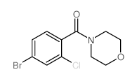 (4-BROMO-2-CHLOROPHENYL)(MORPHOLINO)METHANONE structure