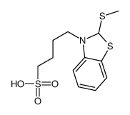 4-(2-methylsulfanyl-2H-1,3-benzothiazol-3-yl)butane-1-sulfonic acid Structure