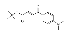 t-butyl 4-p-dimethylaminophenyl-4-oxobut-trans-2enoate Structure