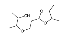 3-[2-(4,5-dimethyl-1,3-dioxolan-2-yl)ethoxy]butan-2-ol结构式