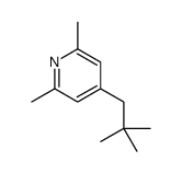 4-(2,2-dimethylpropyl)-2,6-dimethylpyridine结构式