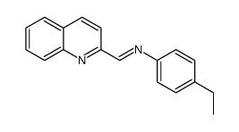 N-(4-ethylphenyl)-1-quinolin-2-ylmethanimine Structure