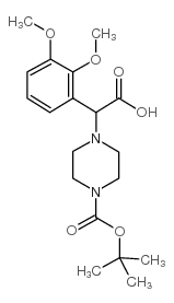 2-(4-Boc-piperazinyl)-α-(2,3-dimethoxy-phenyl)acetic acid structure