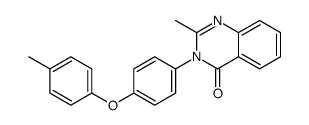 2-methyl-3-[4-(4-methylphenoxy)phenyl]quinazolin-4-one结构式