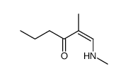 cis-1-Methylamino-2-methyl-1-hexen-3-on结构式