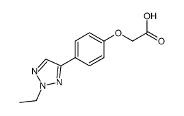 2-[4-(2-ethyltriazol-4-yl)phenoxy]acetic acid Structure