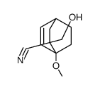 5-(hydroxymethyl)-4-methoxybicyclo[2.2.2]oct-2-ene-5-carbonitrile Structure