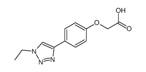 2-[4-(1-ethyltriazol-4-yl)phenoxy]acetic acid Structure