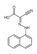 2-cyano-2-(naphthalen-1-ylhydrazinylidene)acetic acid结构式