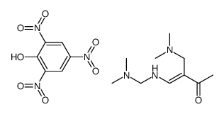 4-Dimethylaminomethylamino-3-dimethylaminomethyl-3-buten-2-on-pikrat Structure