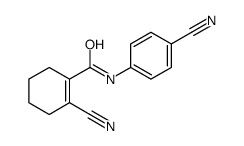 2-cyano-N-(4-cyanophenyl)cyclohexene-1-carboxamide Structure