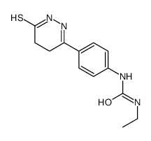 1-ethyl-3-[4-(6-sulfanylidene-4,5-dihydro-1H-pyridazin-3-yl)phenyl]urea结构式