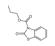 propyl 2-oxo-1,3-benzothiazole-3-carboxylate结构式