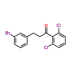 3-(3-Bromophenyl)-1-(2,6-dichlorophenyl)-1-propanone Structure