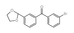 3-BROMO-3'-(1,3-DIOXOLAN-2-YL)BENZOPHENONE Structure