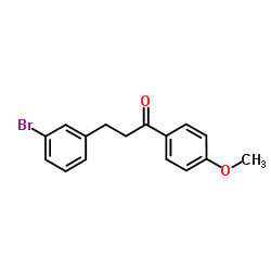 3-(3-Bromophenyl)-1-(4-methoxyphenyl)-1-propanone结构式