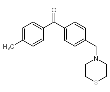 4-METHYL-4'-THIOMORPHOLINOMETHYL BENZOPHENONE结构式