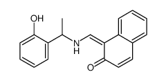 1-[[1-(2-hydroxyphenyl)ethylamino]methylidene]naphthalen-2-one结构式