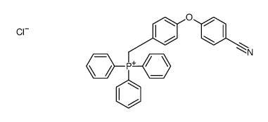 [4-(4-cyanophenoxy)phenyl]methyl-triphenylphosphanium,chloride结构式