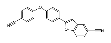 2-[4-(4-cyanophenoxy)phenyl]-1-benzofuran-5-carbonitrile Structure