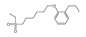 1-(6-ethylsulfonylhexoxy)-2-propylbenzene Structure