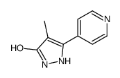 4-methyl-5-pyridin-4-yl-1,2-dihydropyrazol-3-one Structure