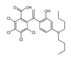 2,3,4,5-tetrachloro-6-[4-(dibutylamino)-2-hydroxybenzoyl]benzoic acid结构式