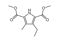2,5-dicarbomethoxy-3-ethyl-4-methylpyrrole Structure