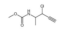 Carbamic acid,(2-chloro-1-methyl-3-butynyl)-,methyl ester (9CI) Structure