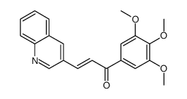 3-quinolin-3-yl-1-(3,4,5-trimethoxyphenyl)prop-2-en-1-one结构式